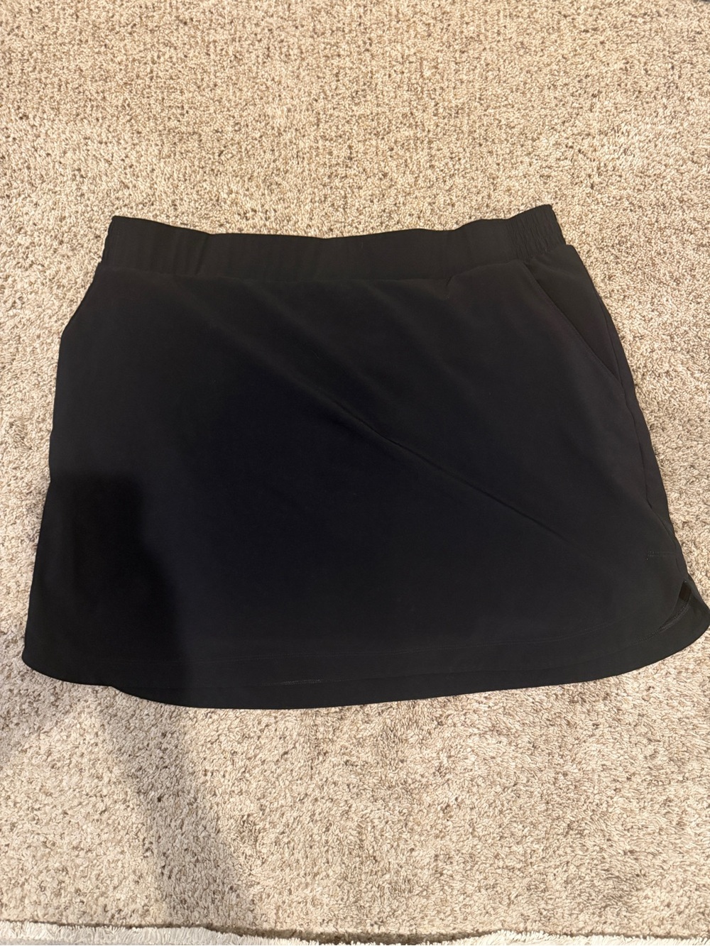 Calia Black Athletic Skort with Built-In Shorts